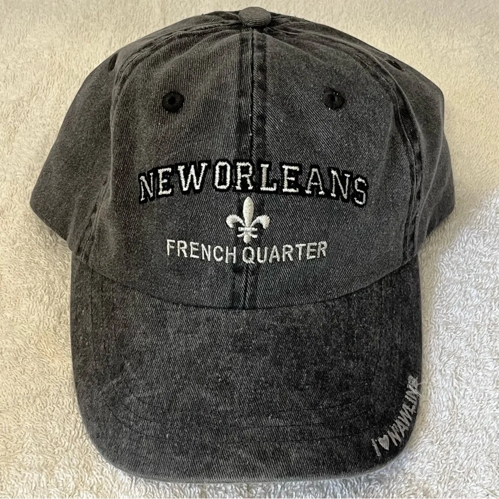 New Orleans French Quarter Adjustable Gray Cap